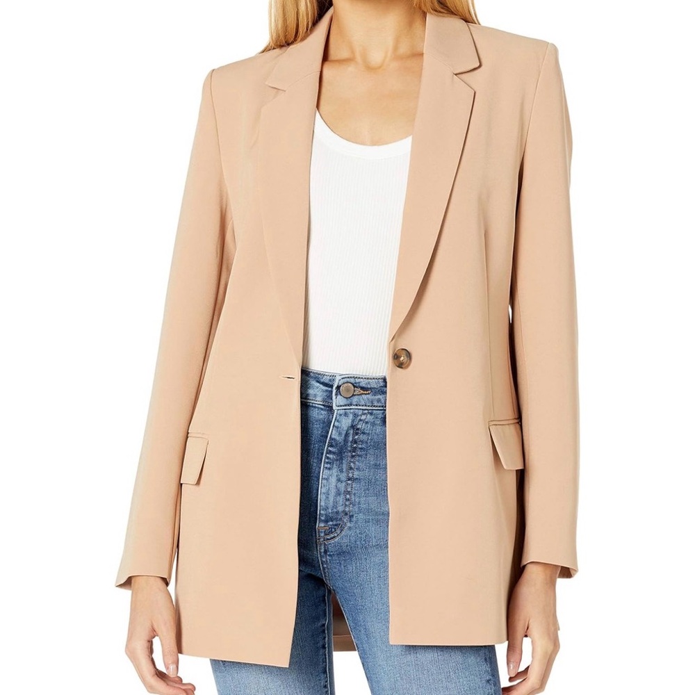 Elegant Praline Women's Blazer, Medium